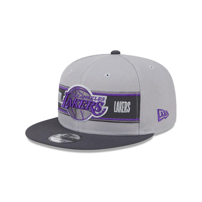 Los Angeles Lakers NBA Draft 2024 9FIFTY Snapback Gray